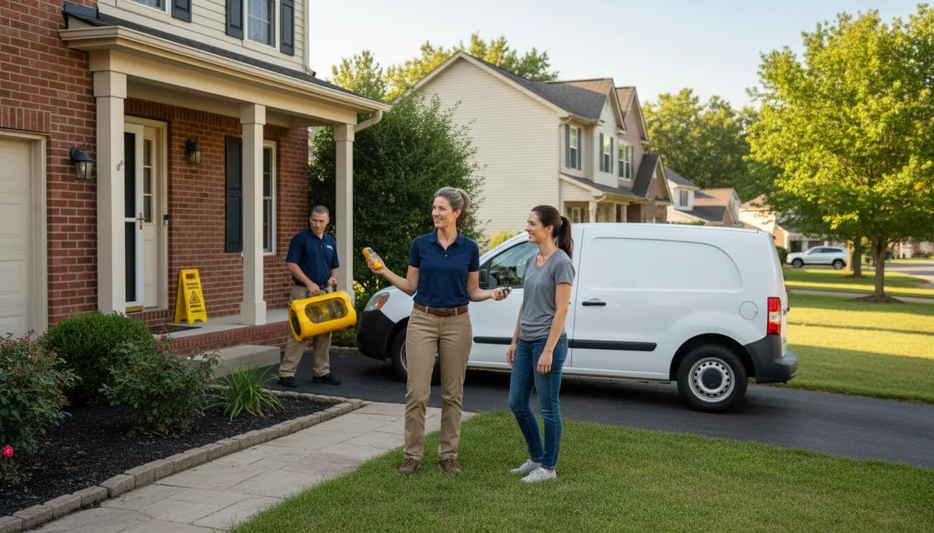 Residential water damage restoration in Letha, ID